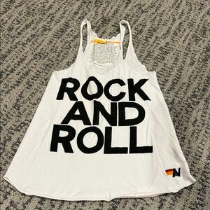 Aviator Nation White Rock and Roll Tank